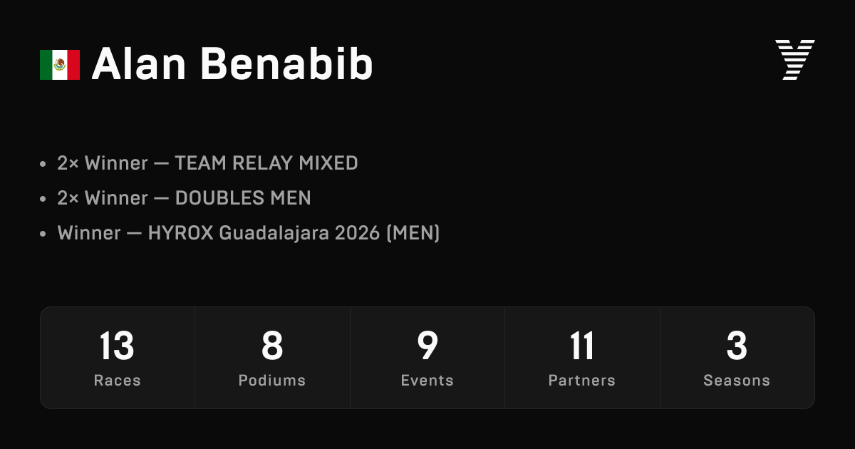 Alan Benabib, HYROX OPEN athlete