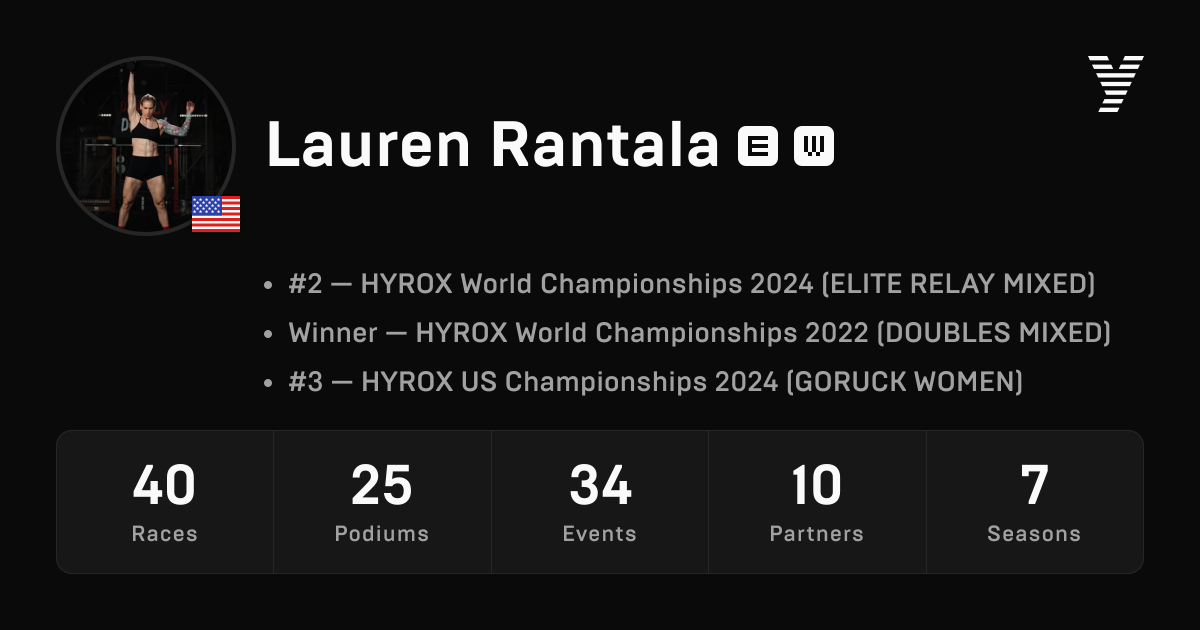 Lauren Rantala, HYROX ELITE athlete